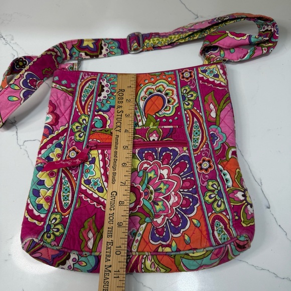 Vera Bradley Pink and Orange Floral Crossbody Bag - Picture 5 of 7